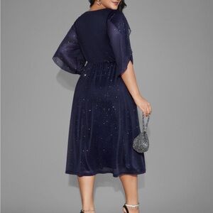 Elegant Navy Blue Women's Dress